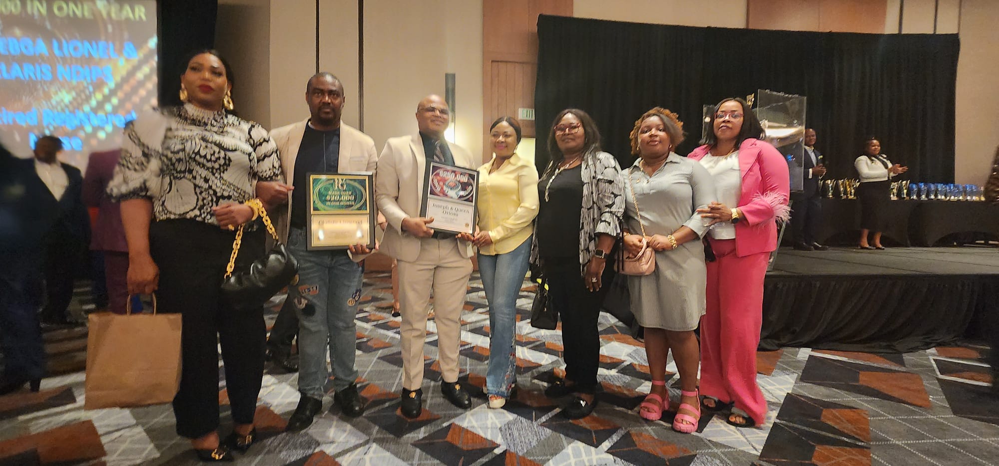 Recognition and leadership award moment